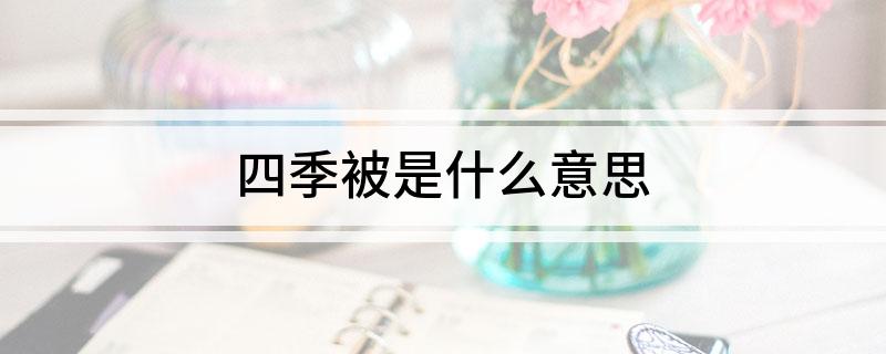 四季被是什么意思(图1)