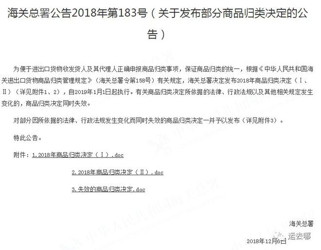 AG真人官网必读！海关最新通知！商品编码和申报要素又调整了！(图1)